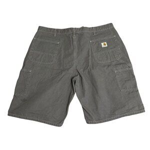 Carhartt Men's Carpenter Shorts Relaxed Fit Grey 42 x 11 Size 42